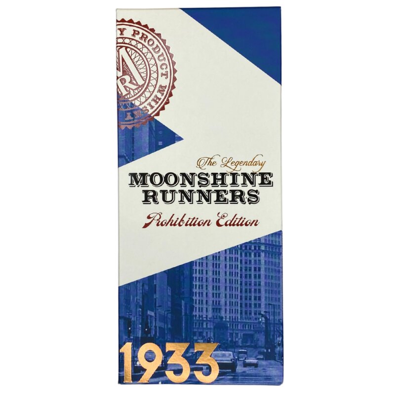 Škotiškas maišytas viskis  Moonshine Runners Scotch  (40%), 700 ml dėžutėje