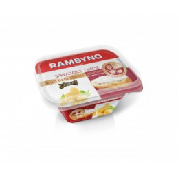 RAMBYNO tepamas lydytas sūrelis 175g, 50% rieb., su kietuoju sūriu "Džiugas"