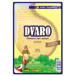 Fermentinis sūris DVARO 150g, 50% rieb.s.m., raikytas