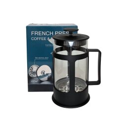 Stiklinis arbatinukas su nerūdijančioplieno nuspaudžiamų sieteliu 600ml 4313