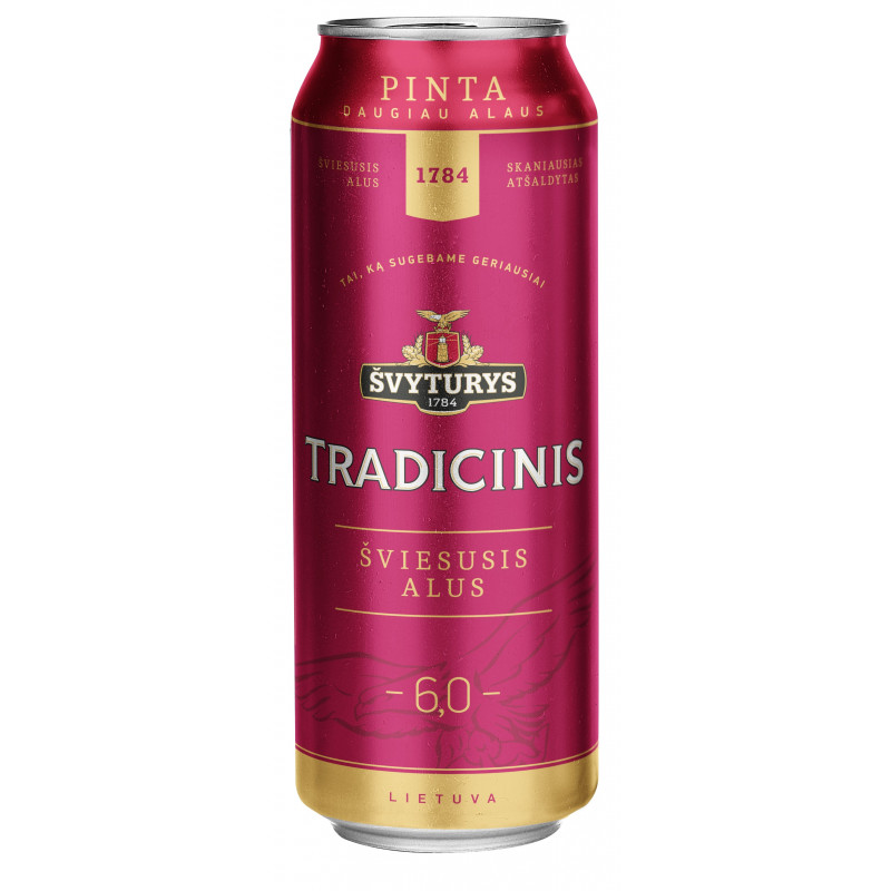Alus Švyturio Tradicinis (6.0%), 568 ml
