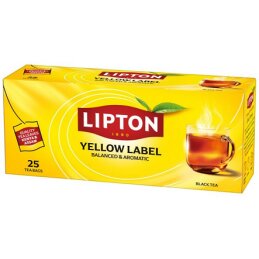 Arbata Lipton Yellow Label  25vnt x 2g