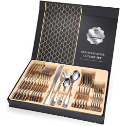 Nerūdijančio plieno stalo įrankių rinkinys 24vnt. 3302