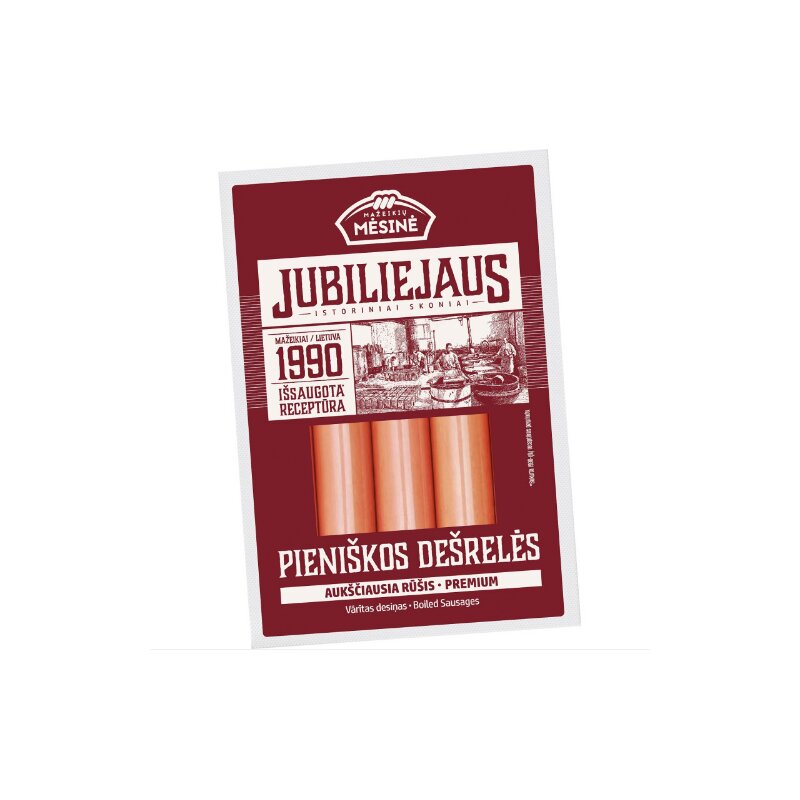 Virtos Jubiliejaus pieniškos dešrelės 560g