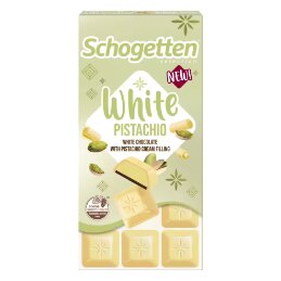 Baltasis šokoladas SCHOGETTEN 100g White Pistachio