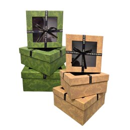 Dovanų dėžutė su langu 1 vnt.