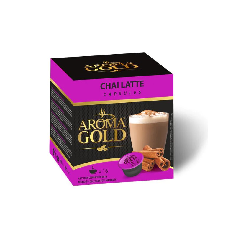 Kava 16 kapsulių  Aroma Gold  Chai latte 240g
