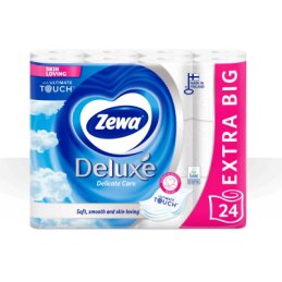 Tualetinis popierius  ZEWA  Deluxe Pure White  24vnt