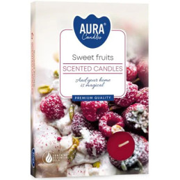 Plauk.žvakutės 6vnt Sweet fruits