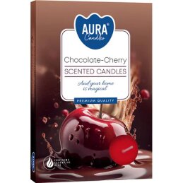 Plauk.žvakutės 6vnt Chocolate - Cherry