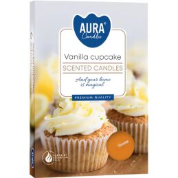 Kvepiančios žvakutės  Vanilla Cupcake 6vnt