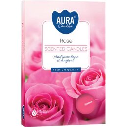 Kvepiančios žvakutės  Rose 6vnt