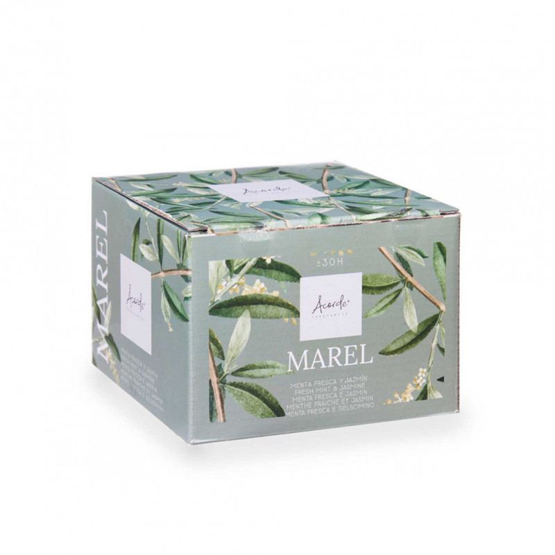 Žvakė stikliniame indelyje mėtų ir jazminų kvapo 400g D12,5cm Acorde 86471