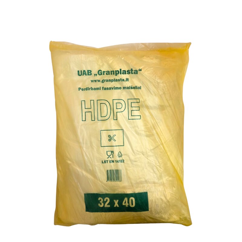 Fasavimo maišeliai 32x40 HDPE 8mikronų