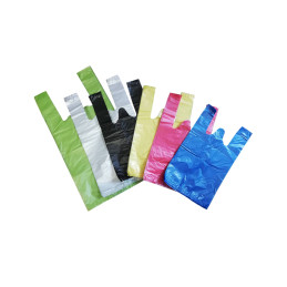 Maišeliai su rankenėlėmis  100vnt 30x8x55 14.9mikronų