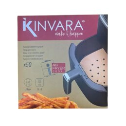 Kepimo popierius karšto oro gruzdintuvėms 20x20cm 50vnt Kinvara 10665