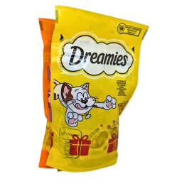 Skanėstų rinkinys katėms Dreamies su vištiena,antiena ir sūriu  3vnt x 60g