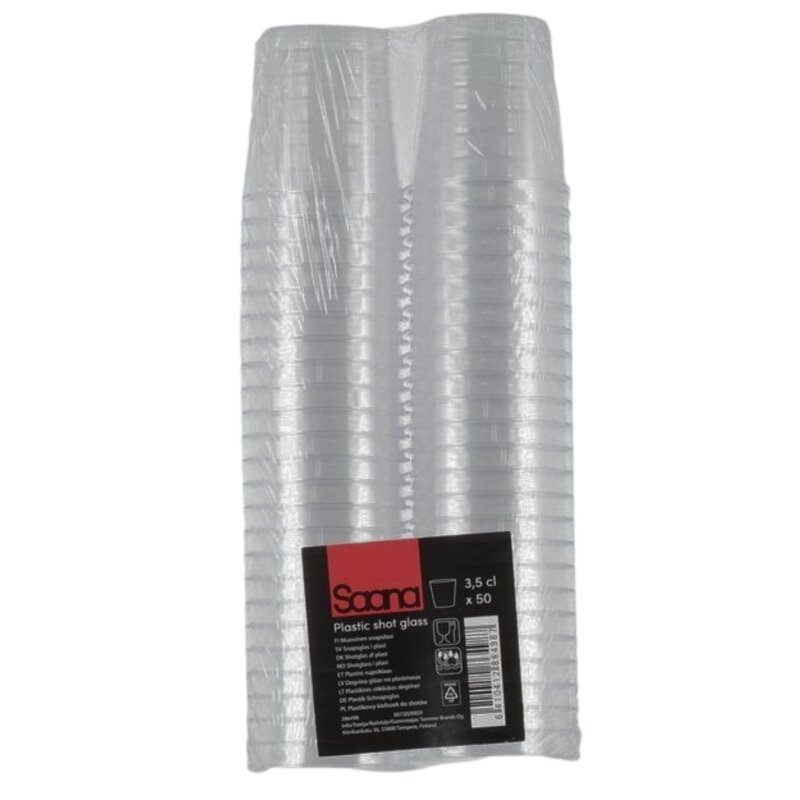 Plastikiniai stikliukai 50vnt Saana 286498