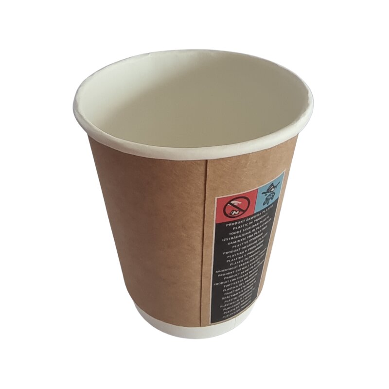 Popierinis puodelis kavai 300ml 1vnt kraft