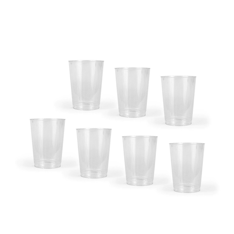 Plastikinės stiklinės 7vnt daugkartinės 300ml  Algon  7091027