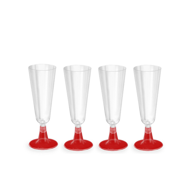 Taurės 4vnt plastikinės daugkartinio naudojimo  Algon  150ml 7091007