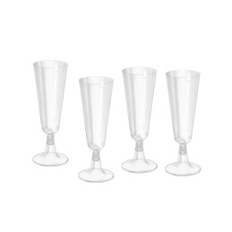 Taurės 4vnt plastikinės daugkartinio naudojimo  Algon  150ml 7091002