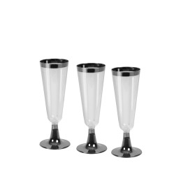 Taurės 3 vnt plastikinės daugkartinio naudojimo  Algon  150ml