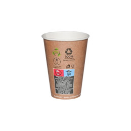 Popieriniai puodeliai rudi 180ml 50vnt /70mm Grean Leaf Nowy