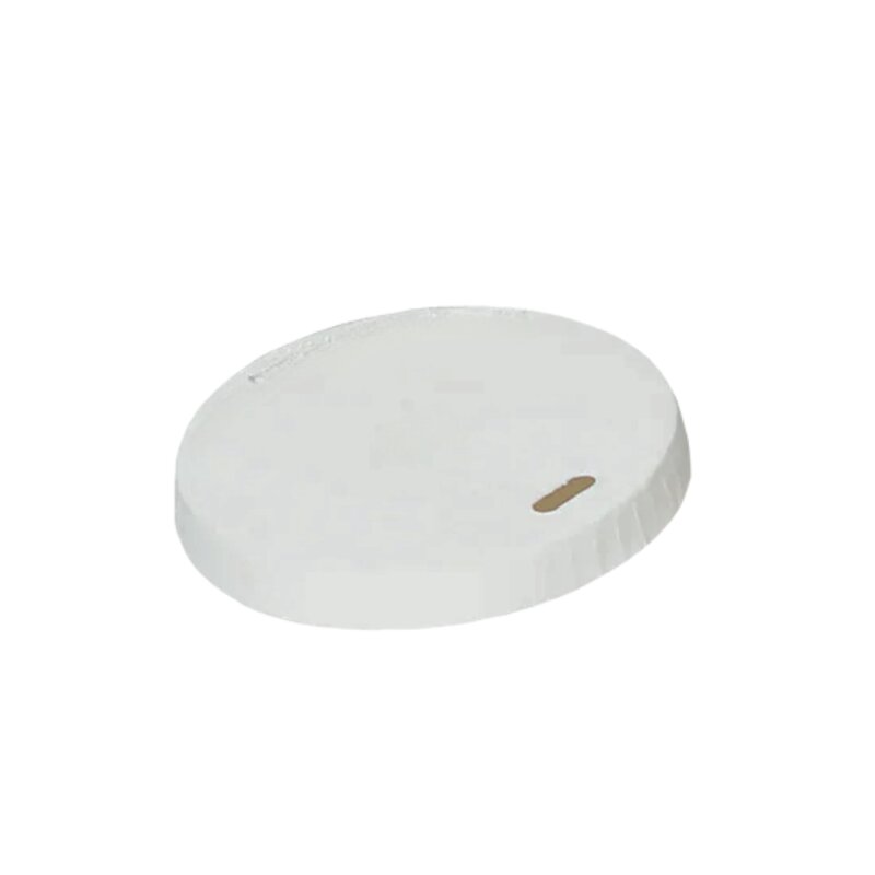 Popieriniai dangteliai puodeliams 50vnt balti 80mm PKC_80_0