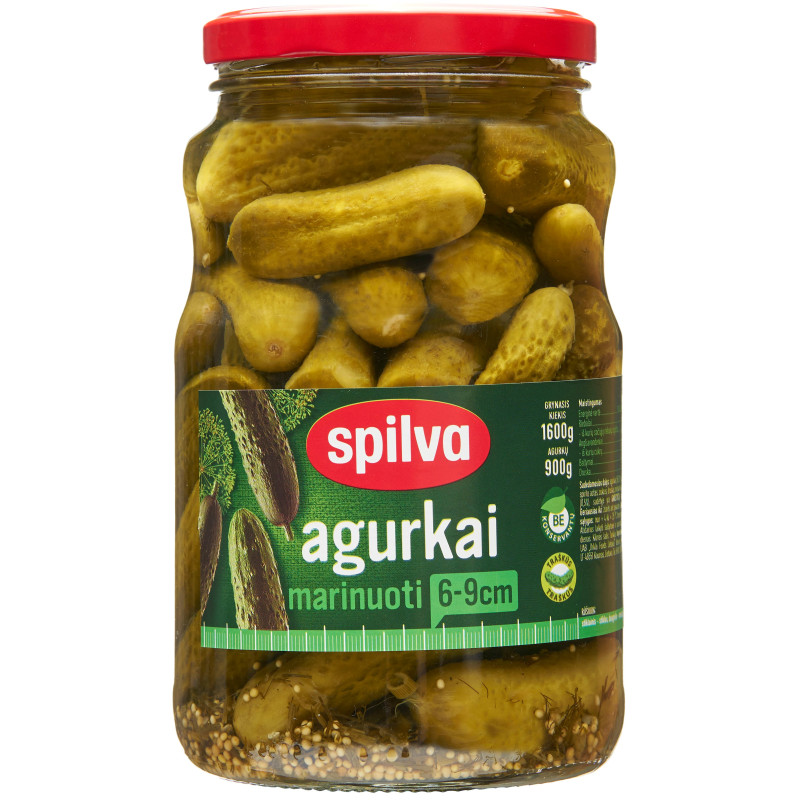 Marinuoti agurkai  Spilva  670/360g