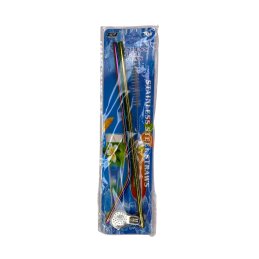 Šiaudeliai nerūdijančio plieno 2vnt spalvoti 660-2