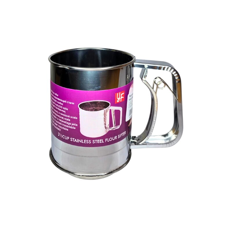 Metalinis puodelis miltams sijoti 6450