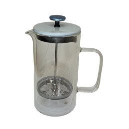 Stiklinis arbatinukas su nerūdijančio plieno nuspaudžiamu sieteliu 600ml 4308