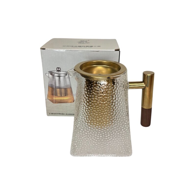 Stiklinis arbatinukas su nerūdijančio plieno sieteliu 950ml 4306