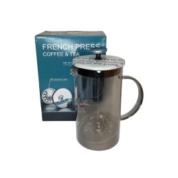 Stiklinis arbatinukas su nerūdijančio plieno nuspaudžiamu sieteliu 600ml 4310