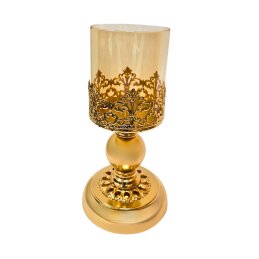 Metalinė žvakidė su stikliuku S655C