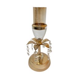 Metalinė žvakidė su stikliuku S877C