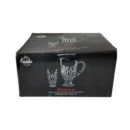 Stiklo ąsotis+6 stiklinės C-07022ET