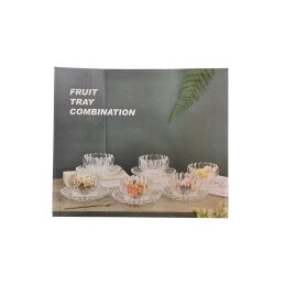 Stiklinis serviravimo indelis+lėkštė  6vnt. TP-12040JNW