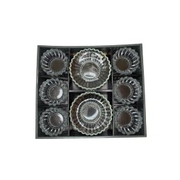 Stiklinis serviravimo indelis+lėkštė  6vnt. TP-12040JNW