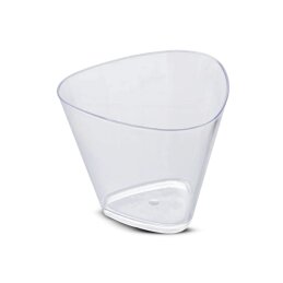 Plastikiniai vienkartiniai indeliai desertui 50vnt 70ml  ch-741