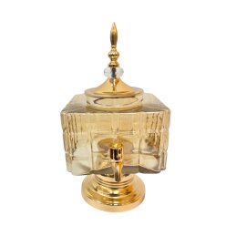 Šaltų gėrimų stiklinis indas su kraneliu 3L  1720