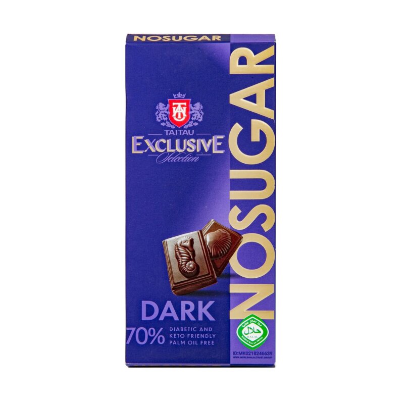 Juodasis šokoladas  TAI TAU Exclusive  100g kakavos 70% su saldikliu