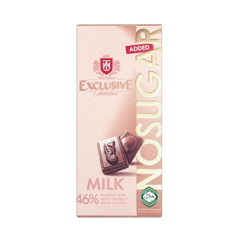 Pieninis šokoladas  TAI TAU Exclusive  100g su saldikliu kakavos 46%