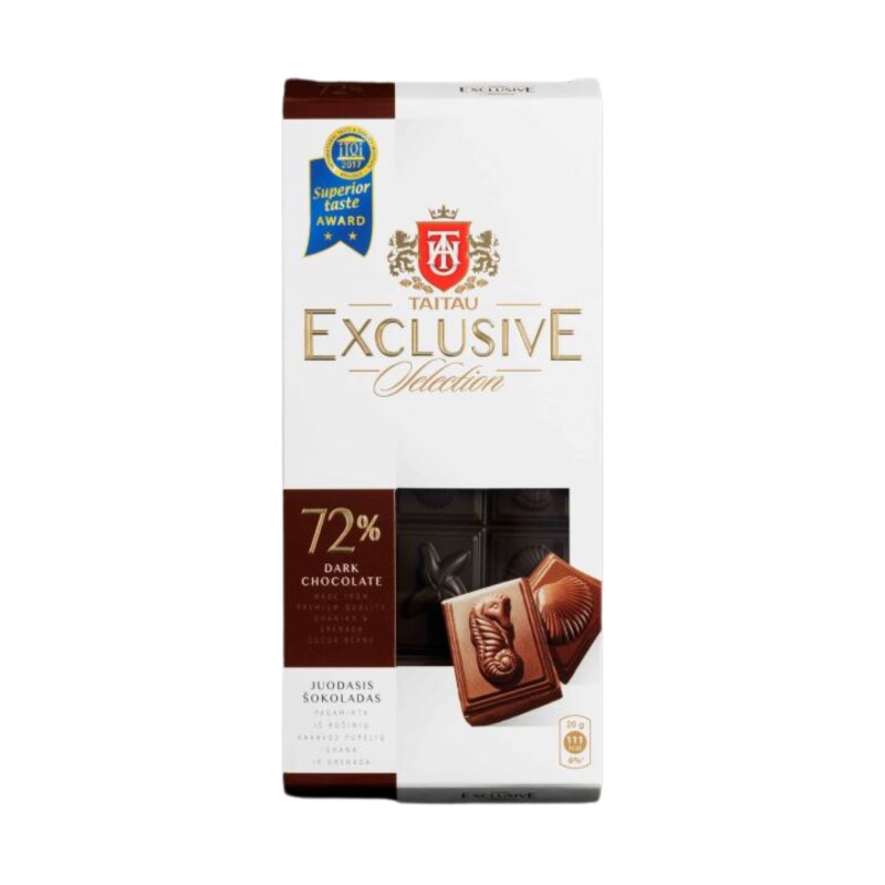 Šokoladas TAI TAU Exclusive 100g kakavos 72%