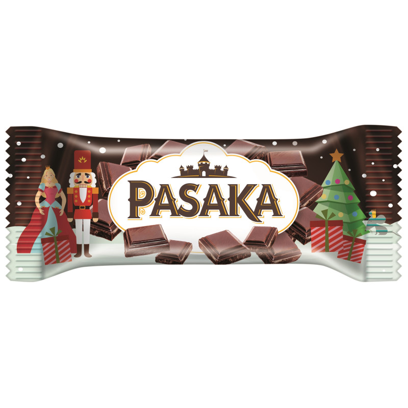 Glaistytas varškės sūrelis  Pasaka su šokolado gabaliukais, 40g