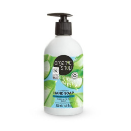 Skystas muilas Organic Shop Softening Aloe and Milk 500ml