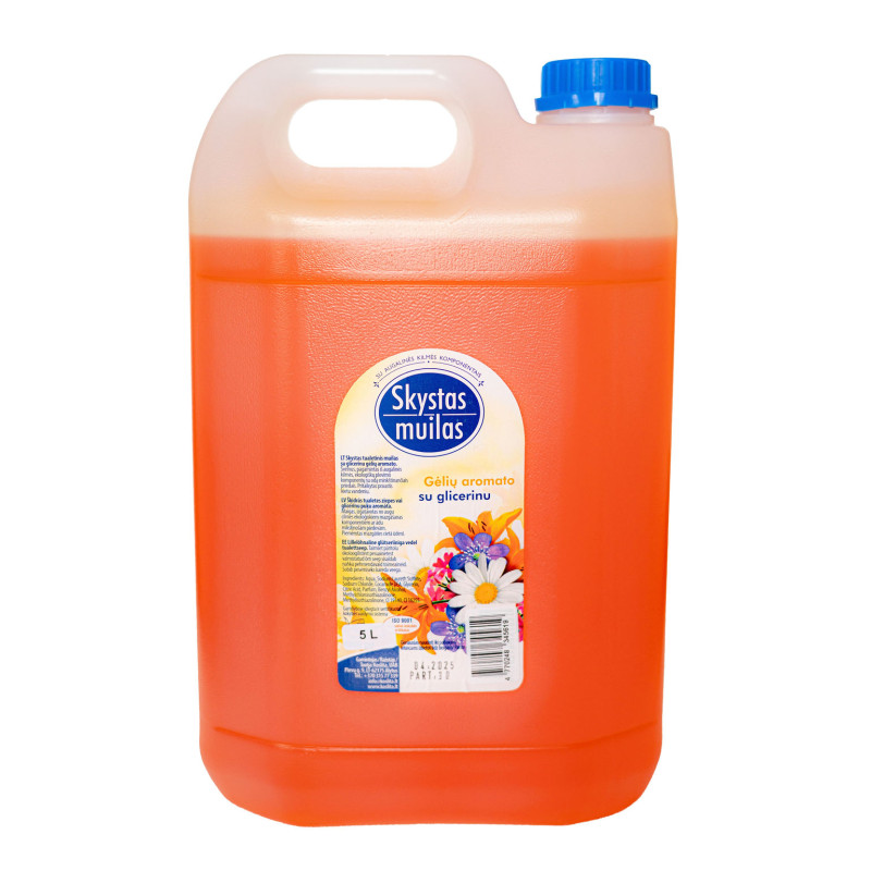 Skystas muilas su glicerinu 5L gėlių aromato