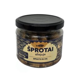 Šprotai aliejuje RIGA 250g/175g (stikle)