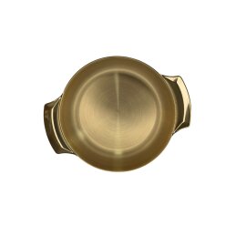 Metalinis dubuo-lėkštė 20cm 003-20 aukso spalvos